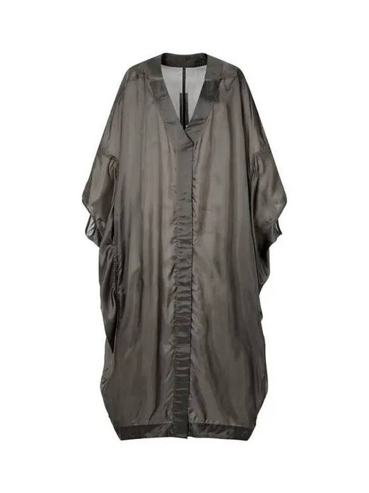 WOMEN Rayon Sleeveless Open Coat Warm Gray - RICK OWENS - BALAAN 1