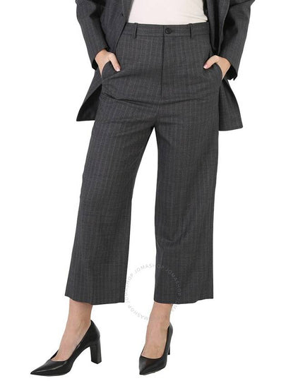 crop detail straight pants gray - BALENCIAGA - BALAAN 2