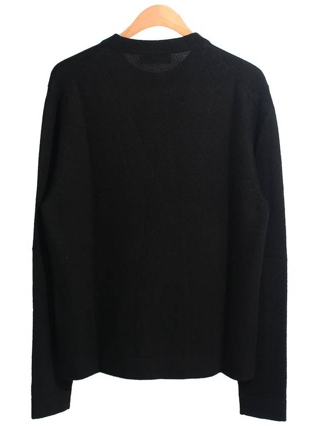 Couture Embroidered Cashmere Jersey Knit Top Black - DIOR - BALAAN 3