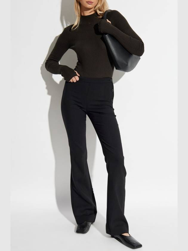 Courrèges Wool Trousers, Women's, Black - COURREGES - BALAAN 2