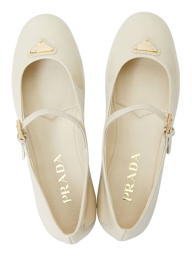 Patent Leather Ballerinas White - PRADA - BALAAN 3