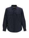 Chest Pocket Long Sleeve Shirt Navy - ASPESI - BALAAN 2