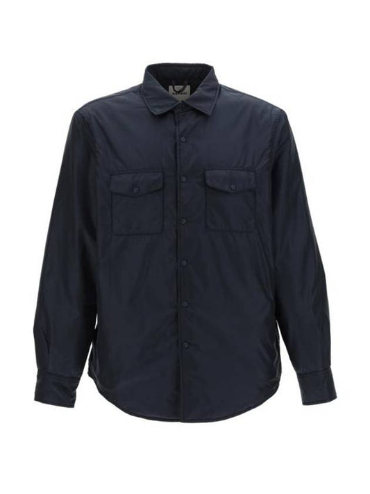 chest pocket long sleeve shirt navy - ASPESI - BALAAN.