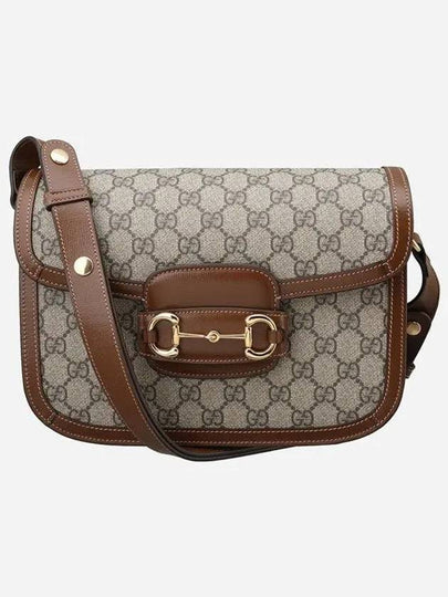 Horsebit 1955 GG Supreme Shoulder Bag Brown - GUCCI - BALAAN 2