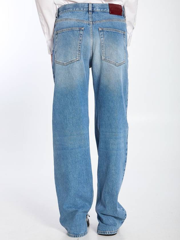 Low Rise Denim Trousers - GUCCI - BALAAN 4