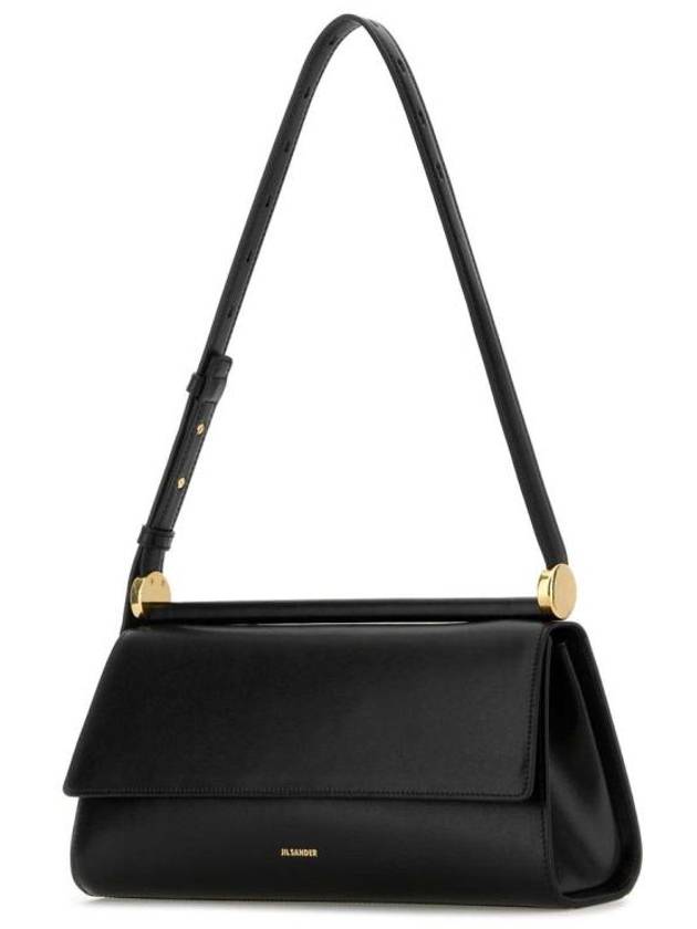 Ghost Foldover Top Shoulder Bag Black - JIL SANDER - BALAAN 2