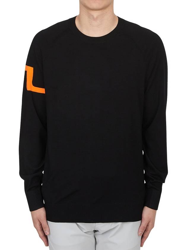 Men's Gusten Knit Sweater Black - J.LINDEBERG - BALAAN 2