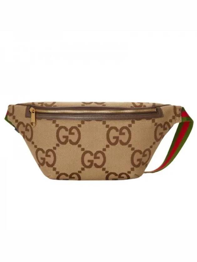 Jumbo GG Canvas Belt Bag Brown - GUCCI - BALAAN 1