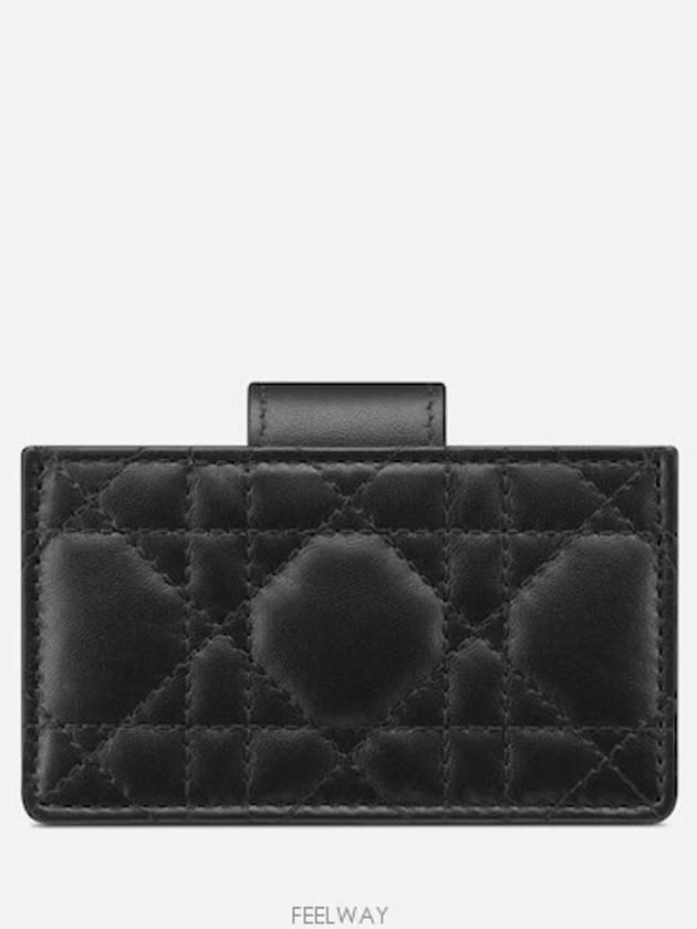 Dior Jolie Pocket Card Wallet Black Cannage Lambskin - DIOR - BALAAN 4