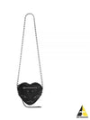 Le Cagolet Heart Cross Mini Bag Black - BALENCIAGA - BALAAN 2