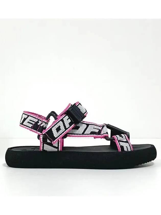 track logo strap sandals - OFF WHITE - BALAAN.