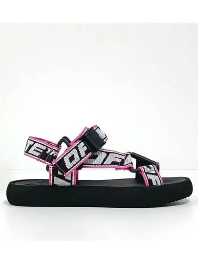 Track Logo Strap Sandals Black - OFF WHITE - BALAAN 2