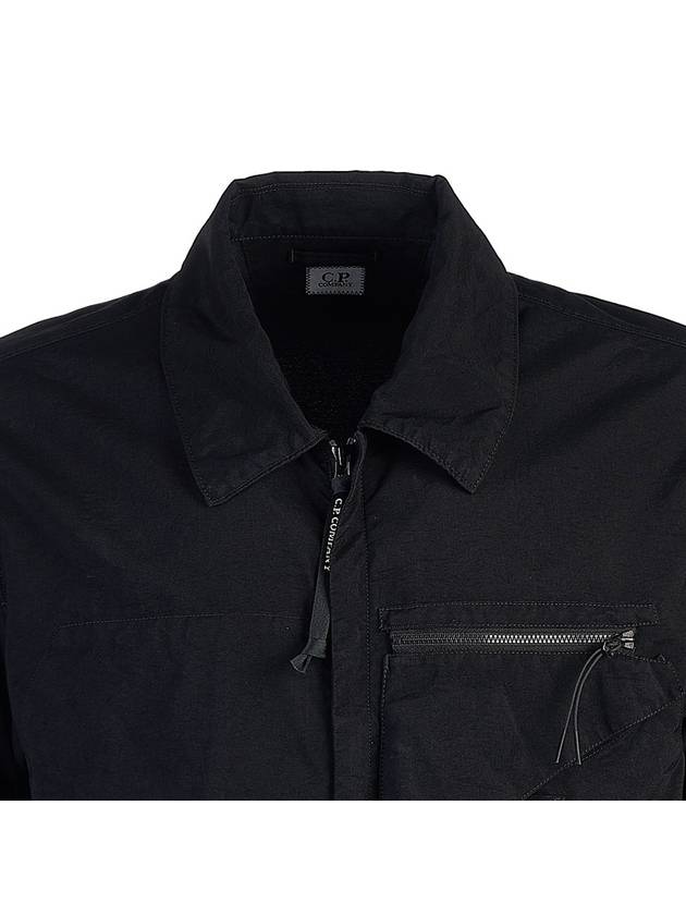 Tylon P Lens Overshirt Zip Up Jacket Black - CP COMPANY - BALAAN 5