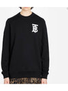 Monogram Motif Crew Neck Sweatshirt Black - BURBERRY - BALAAN 2