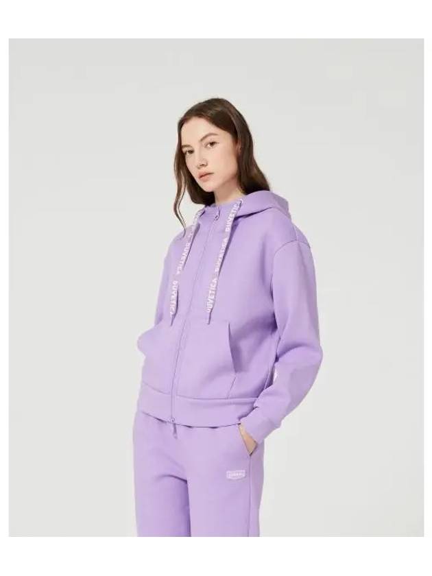 Points 5 Marne Full Zip N Violet Women s Hooded Set up Top - DUVETICA - BALAAN 1