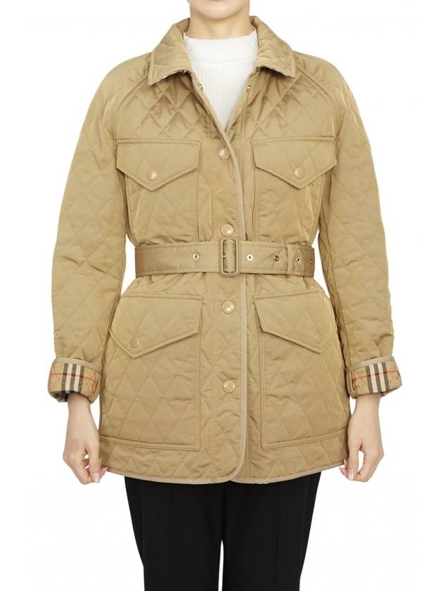 Women's Kemble Diamond Quilted Jacket Beige - BURBERRY - BALAAN 2