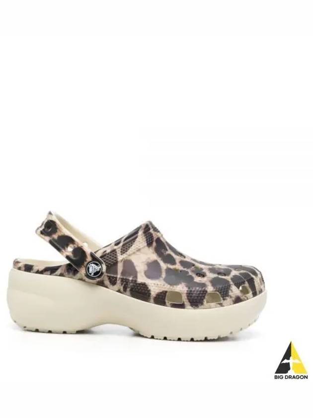 Men s Animal Print Platform Sandals Multi CR207844 - CROCS - BALAAN 1