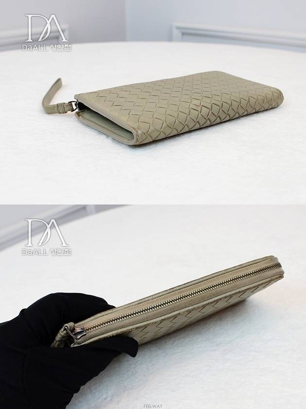 Daol Sangin branch Ivory zipper long wallet condition B - BOTTEGA VENETA - BALAAN 3