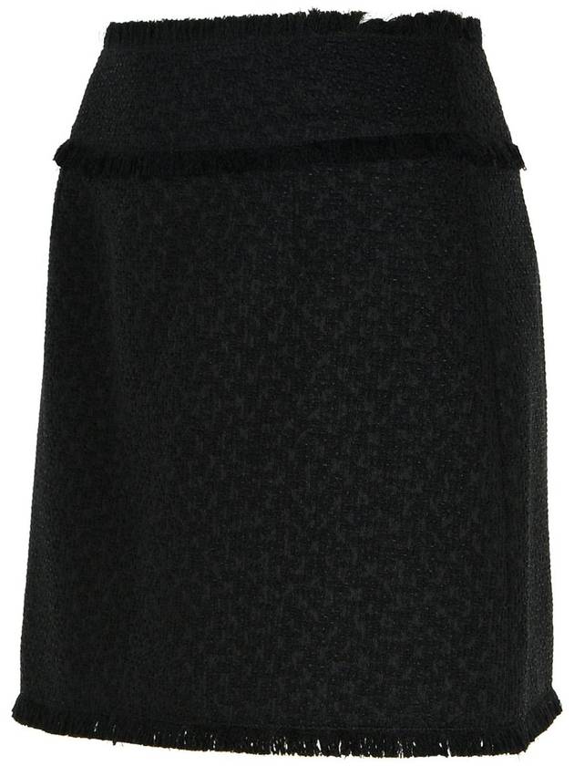 Dolce & Gabbana Black Wool Blend Miniskirt - DOLCE&GABBANA - BALAAN 2