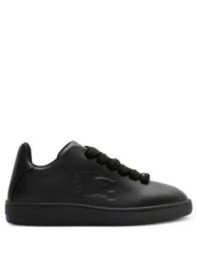 EKD Embossed Logo Leather Low-Top Sneakers Black - BURBERRY - BALAAN 2