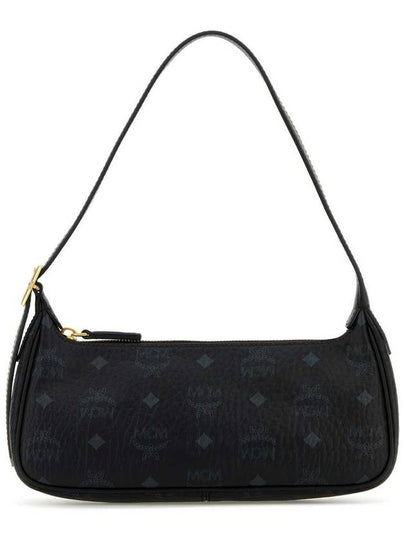 Aren Visetos Shoulder Bag Black - MCM - BALAAN 2