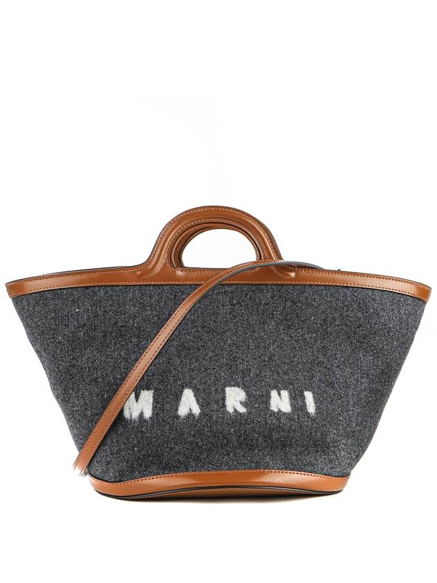 Tropicalia Small Tote Bag Grey - MARNI - BALAAN 2