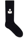 Siloki Logo Socks Black - ISABEL MARANT - BALAAN 2