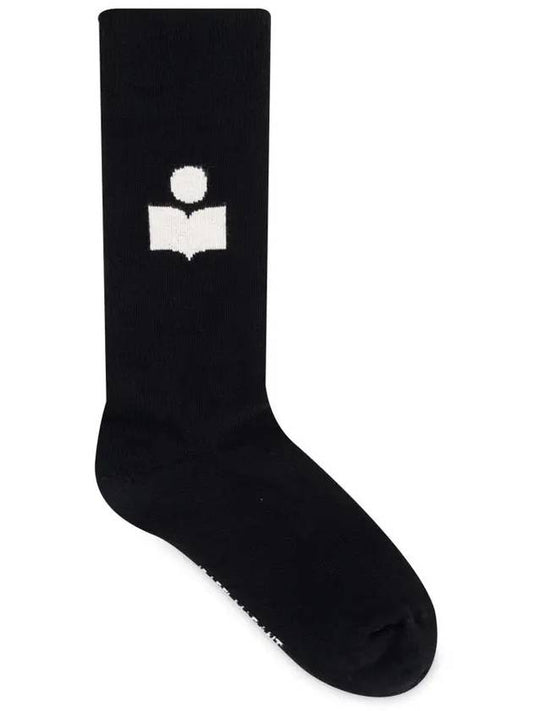 Siloqui Logo Socks Black - ISABEL MARANT - BALAAN 2