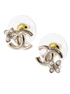 earrings metal resin gold pearly white - CHANEL - BALAAN 1