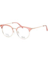 Glasses frame BY5049D 074 transparent lower gold frame round Asian fit - BALLY - BALAAN 7