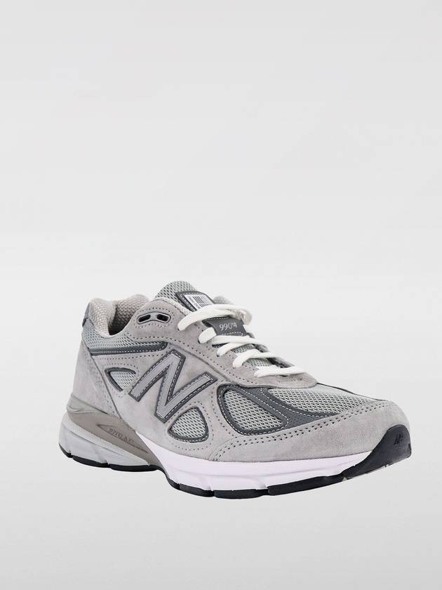 990v4 Core Low Top Sneakers Silver Grey - NEW BALANCE - BALAAN 3