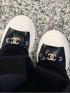 gold CC logo sneakers - CHANEL - BALAAN 6