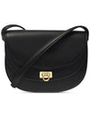 Gancini Travelfl Calfskin Cross Bag Black - SALVATORE FERRAGAMO - BALAAN 2