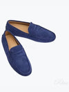 Men's Suede Gommino Driving Shoes Blue - TOD'S - BALAAN 2