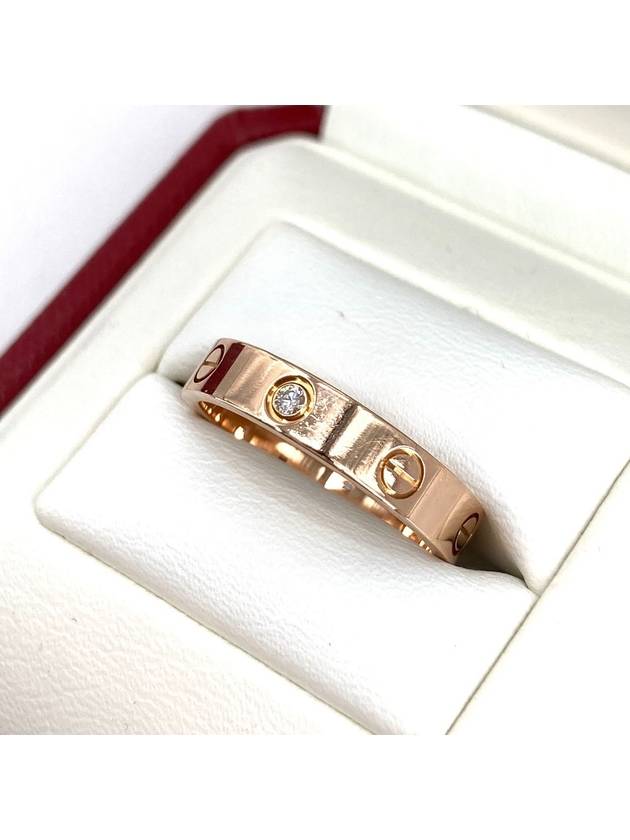 Love Ring 1P Diamond 55 Pink Gold - CARTIER - BALAAN 4