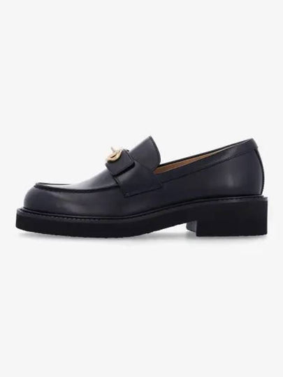 V Logo Locker Loafers Black - VALENTINO - BALAAN 2