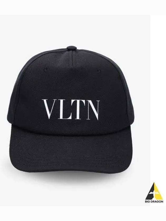 VLTN Logo Print Ball Cap Black - VALENTINO - BALAAN 2