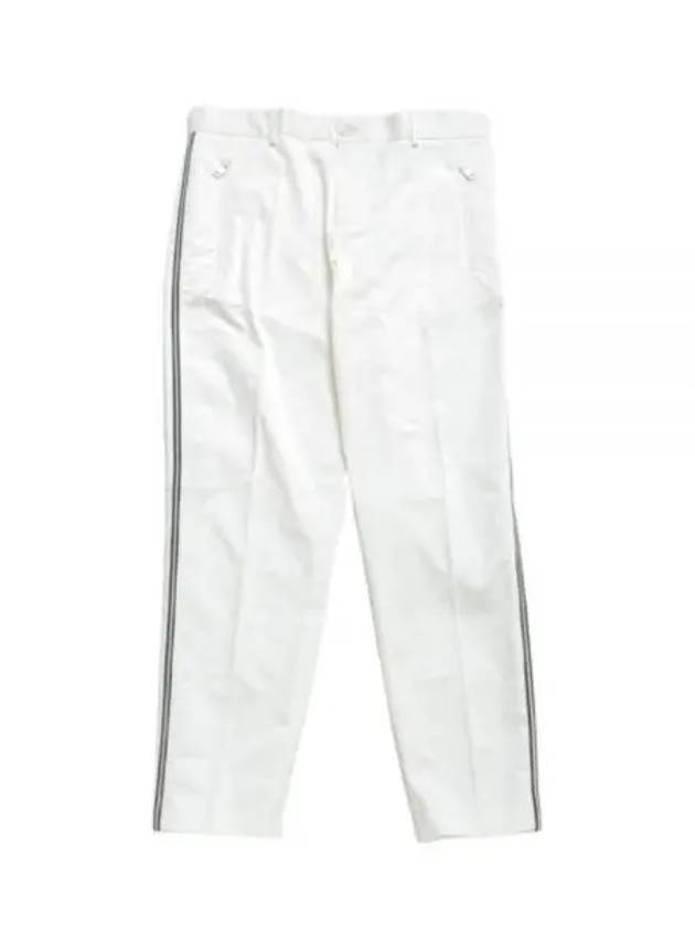 Gabardine Straight Pants White - MONCLER - BALAAN 2