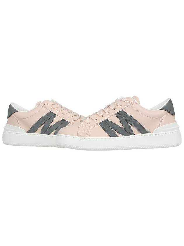 Monaco Logo Low Top Sneakers Pink - MONCLER - BALAAN 3