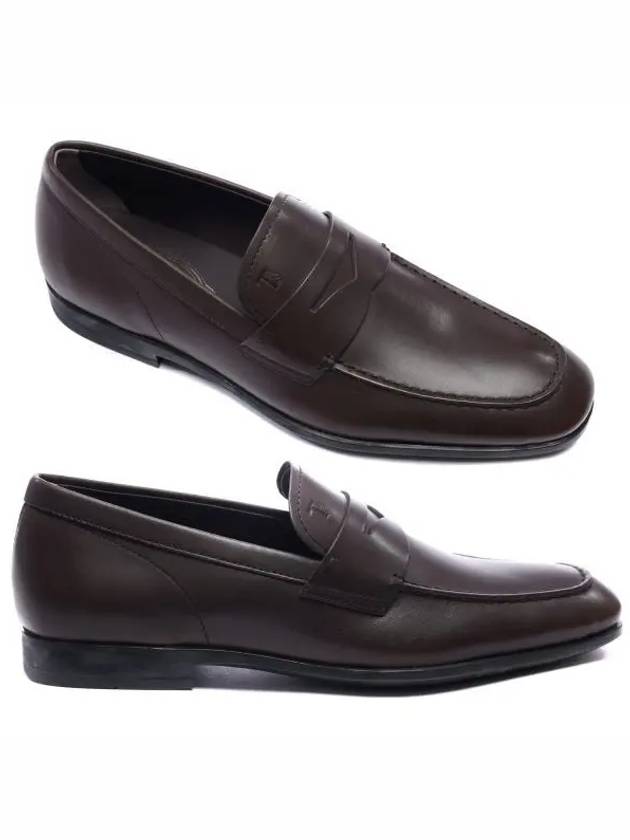 Men's Penny Leather Loafers Brown - TOD'S - BALAAN 2