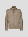 Tylon Lens Wappen Overshirt Zip-Up Jacket Brown - CP COMPANY - BALAAN 2