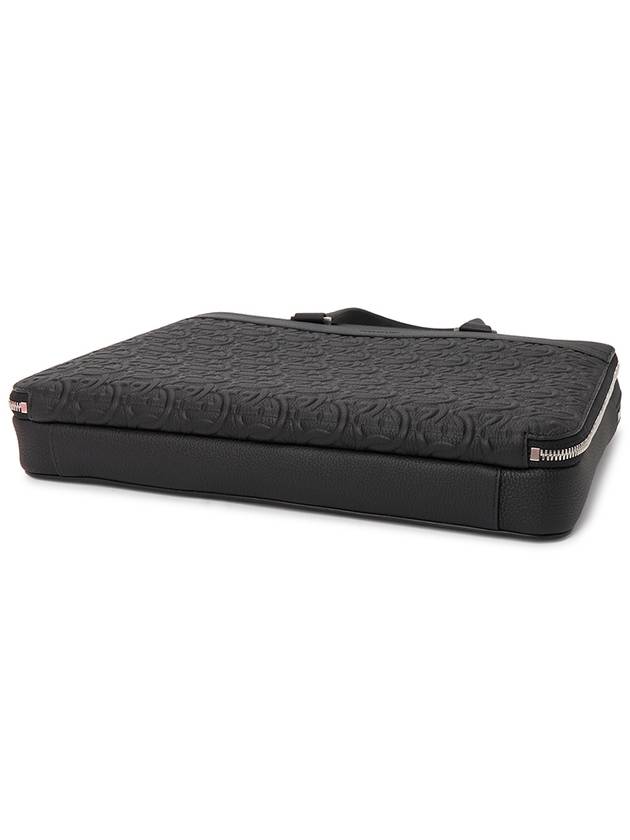 Gancini Embossed Brief Case Black - SALVATORE FERRAGAMO - BALAAN 5