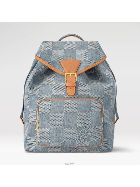 Montsouris Damier Backpack Blue - LOUIS VUITTON - BALAAN 2