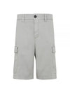 Cargo Mit Seitentaschen Shorts Grey - BRUNELLO CUCINELLI - BALAAN 2