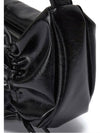 HALF SHIRRING RIBBON ROUND BAG IN BLACK - MATIN KIM - BALAAN 5