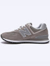 574 Logo Mesh Low Top Sneakers Grey - NEW BALANCE - BALAAN 4