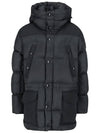 Logo Applique Nylon Puffer Padding Charcoal Grey - BURBERRY - BALAAN 2