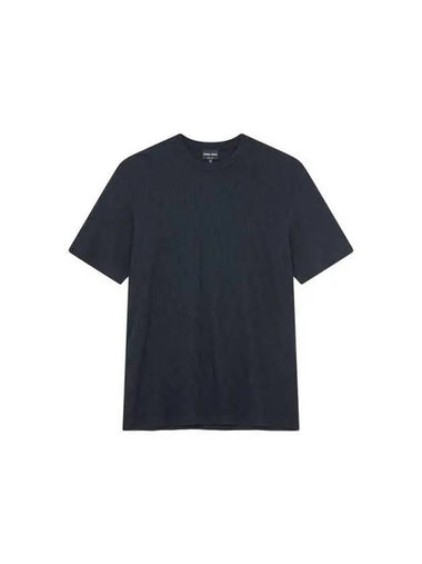 Men s Wrinkle Square Pattern Easy T Shirt Dark Navy 271455 - GIORGIO ARMANI - BALAAN 1