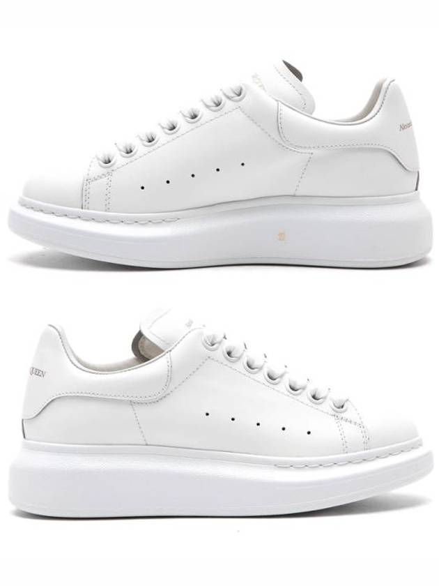 Oversized Leather Low Top Sneakers White - ALEXANDER MCQUEEN - BALAAN 4