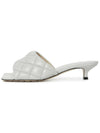 Padded Leather Mule Light Grey - BOTTEGA VENETA - BALAAN 5